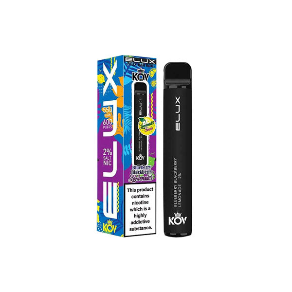 20mg Elux KOV Bar Lemonade Series Disposable Vape ...