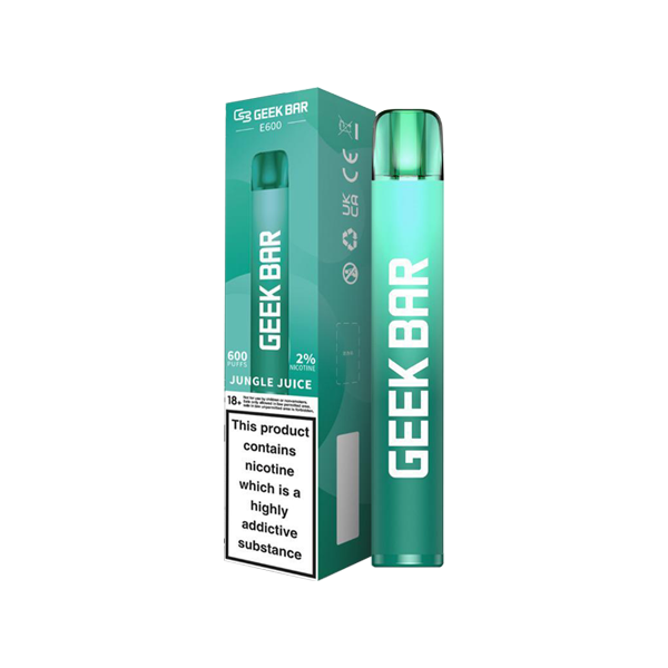 20mg Geekvape Geek Bar E600 Disposable Vape Device 600 Puffs