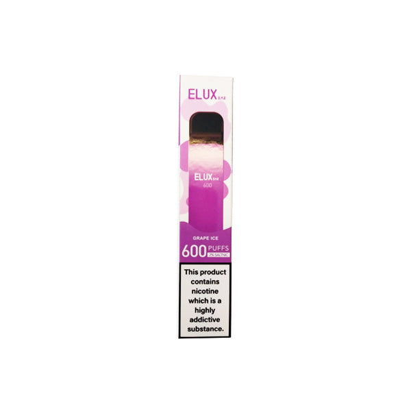 20mg Elux Bar Disposable Vape 600 Puffs