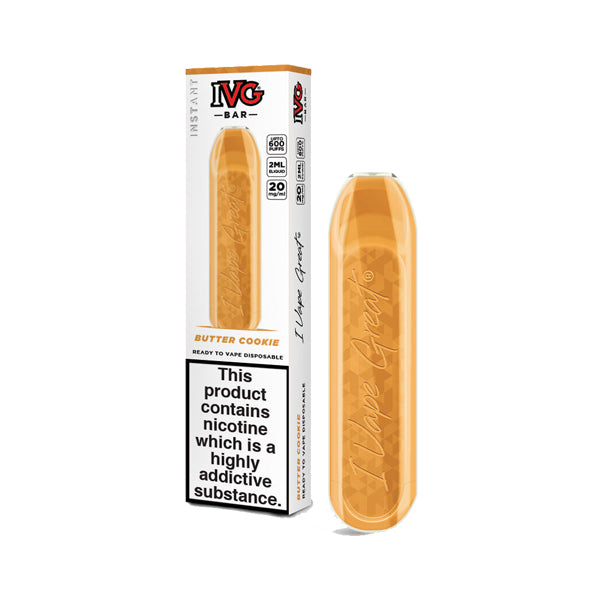 20mg I VG Bar 600 Puffs Disposable Vape