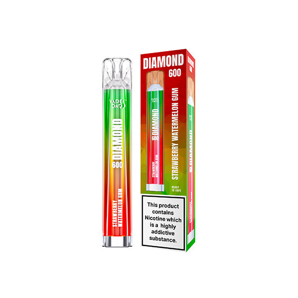 20mg Vapes Bars Diamond 600 Disposable Vape Device...