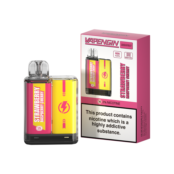 20mg Vapengin Mercury Disposable Vape Device 600 P...