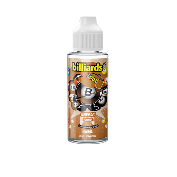 Billiards Soda Range 0mg 100ml Shortfill (70VG/30PG)