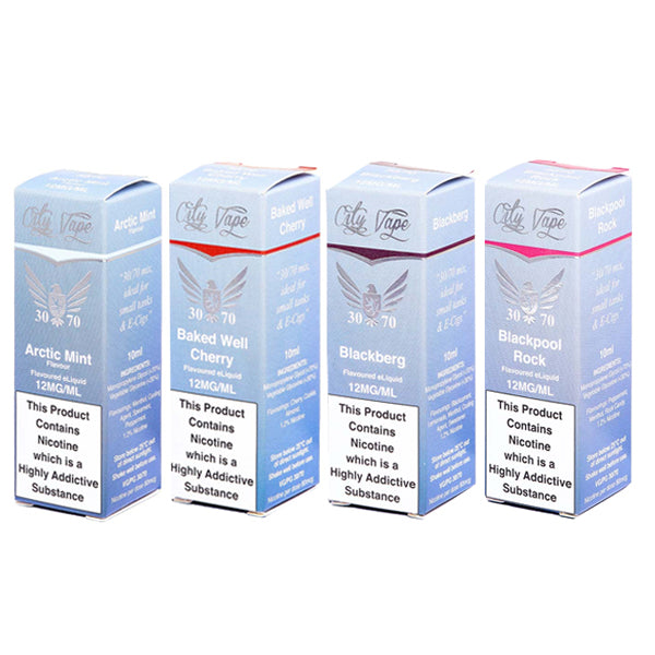 City Vape 6mg 10ml Flavoured E-liquid (30VG/70PG)