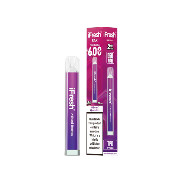 20mg iFresh Crystal Disposable Vape Device 600 Puffs