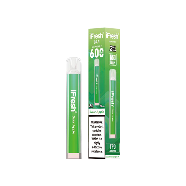 20mg iFresh Crystal Disposable Vape Device 600 Puffs